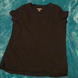 Plain Black v-neck